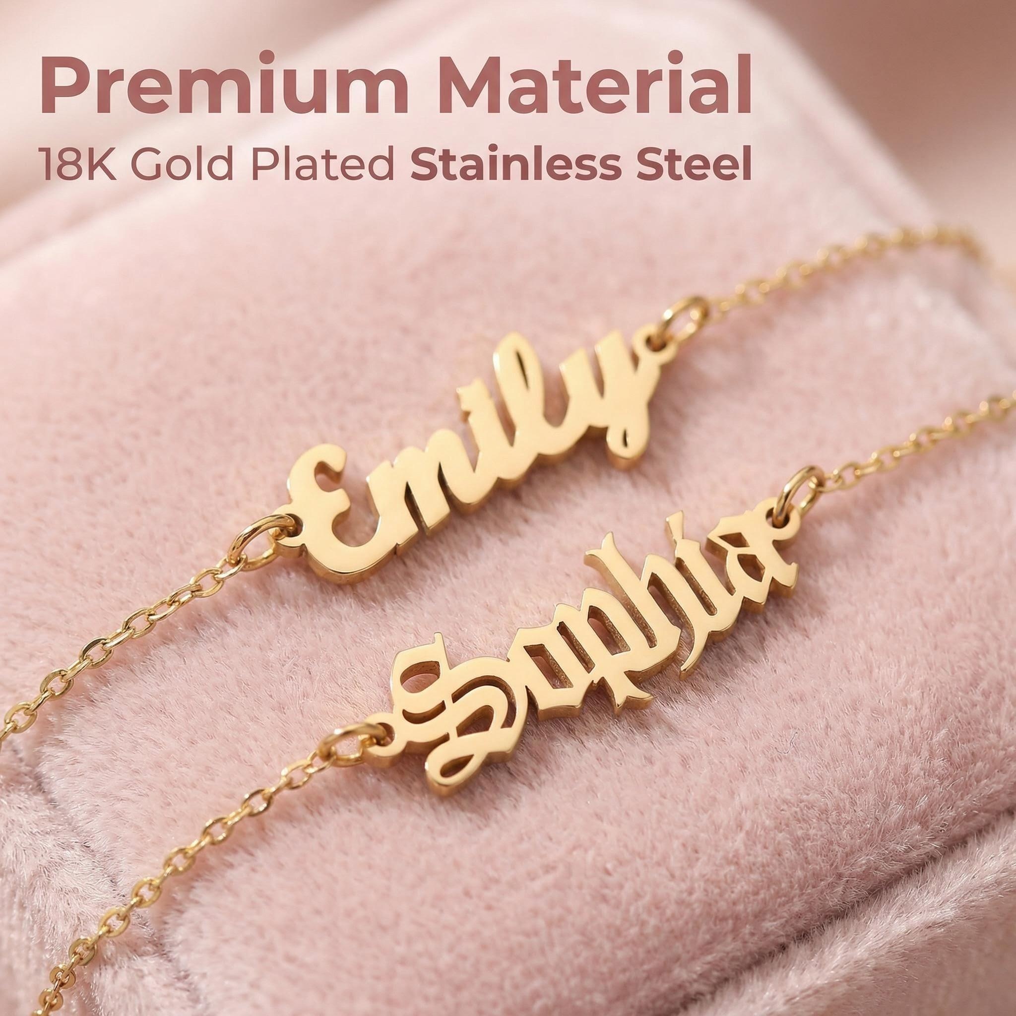 18K Gold Plated Stainless Steel material detail