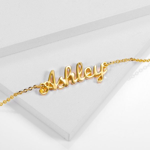 Custom Name Anklet 18K Gold Personalized Anklet with Name Gold Silver Name Anklet