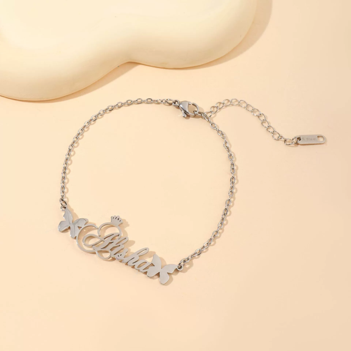 Personalized anklet worn on ankle