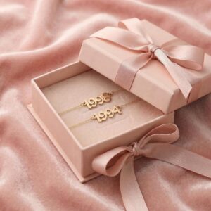 Custom Date Anklet for Birthdays and Special Memories 18K Gold