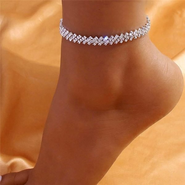 Luxury Crystal Cubic Zirconia Women's Anklet