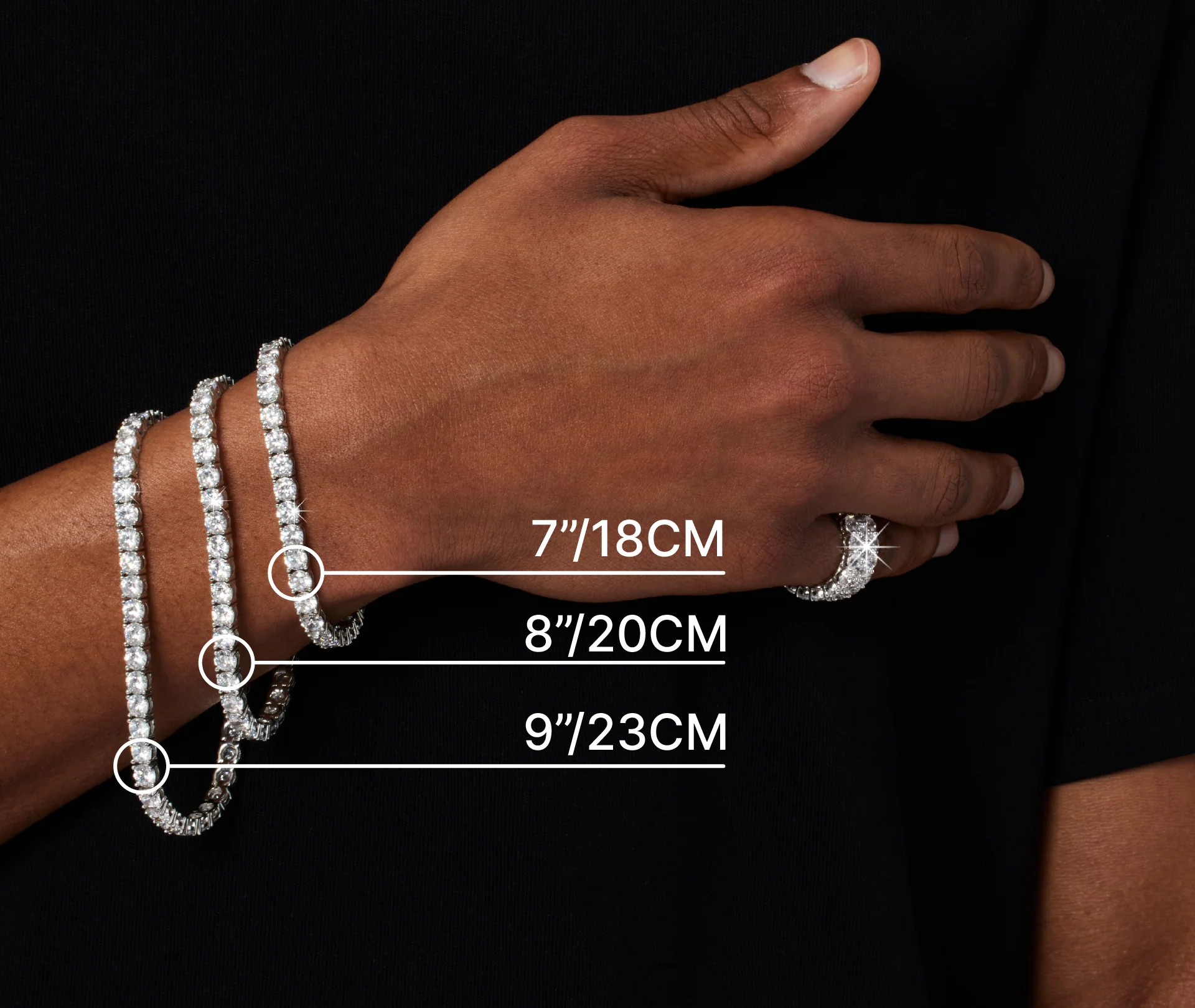 Men's bracelet size guide — wrist circumference to bracelet size chart for men
