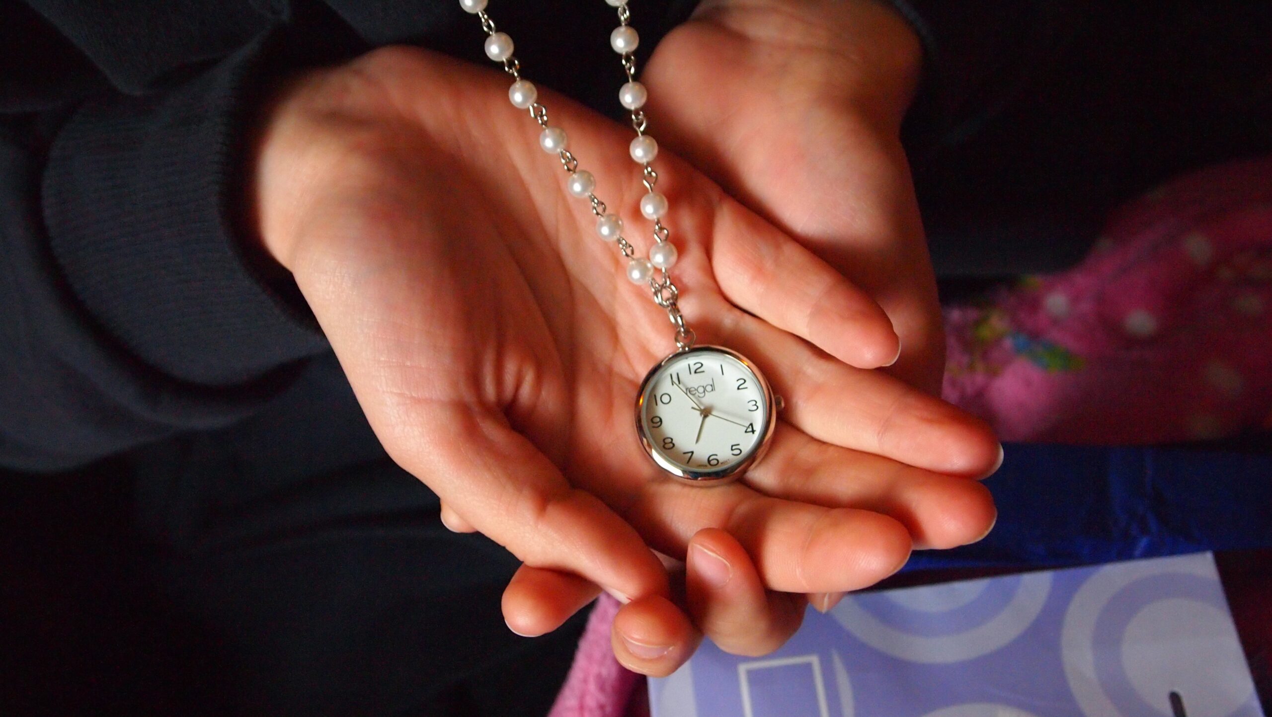 Pocket watch pendant — symbolic jewellery representing time, memory and meaning